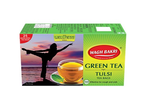 Wagh Bakri Green Tea - Tulsi, 37.5 g