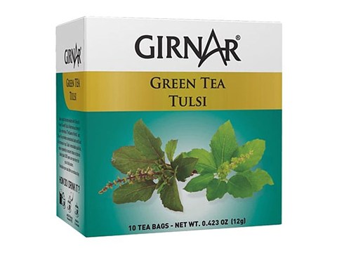 Girnar Green Tea Bag - Tulsi, 10 pcs