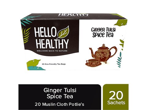 Hello Healthy Ginger Tulsi Spice Tea, 40 g