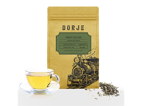 Dorje First Flush Darjeeling Green Tea - Rich In Antioxidants, 100 g
