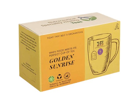 Enchanteas Golden Sunrise Tea - Builds Immunity & Aids Digestion, 2 g