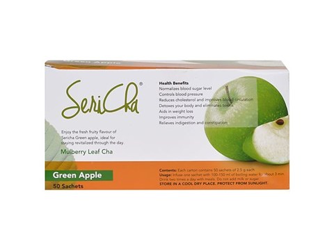Sericha Organic Mulberry Wellness Drink - Green Apple, 110 g