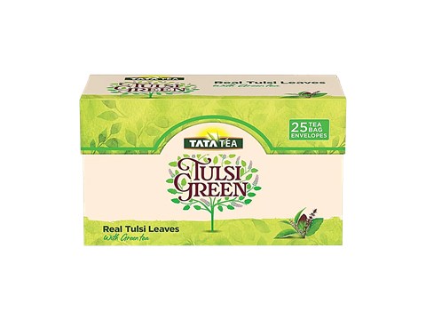 Tata Tea Real Tulsi Leaves With Green Tea, 32.5 g