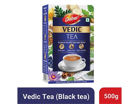 Dabur Vedic Black Tea | Handpicked From Assam, Nigari & Darjeeling, 500 g