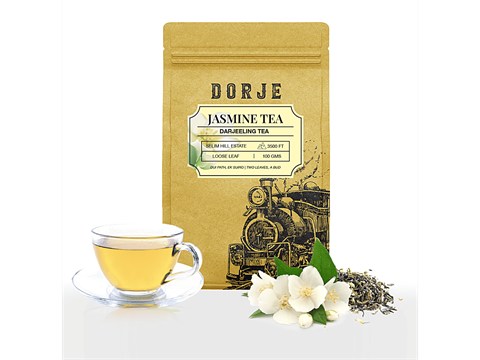 Dorje Jasmine Tea - Wellness Herbal Teas, Refreshing, Aromatic, Floral, 100 g