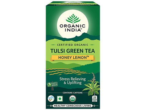 Organic India Tulsi Green Tea - Honey Lemon, 1.8 g