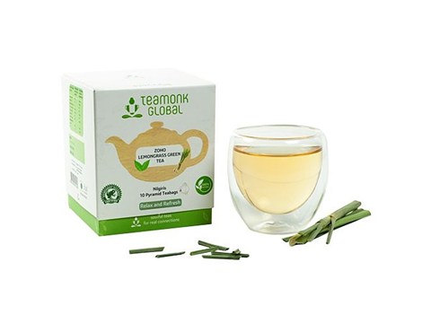 Teamonk Green Tea - Zoho, Lemongrass, 20 g