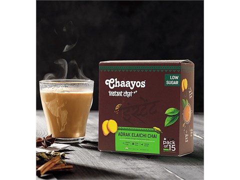 Chaayos Adrakh Elaichi Instant Tea Premix, 120 g