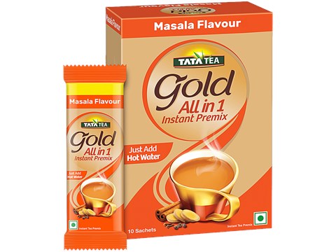 Tata Tea Gold All In 1 Instant Premix Masala Tea, 140 g