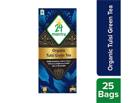 24 Mantra Organic Tulsi Green Tea, 25 Teabags