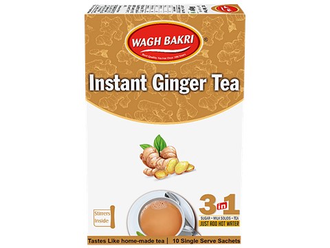 Wagh Bakri Instant Tea Premix - Ginger, 140 g
