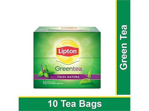 Lipton Green Tea - Tulsi Natura, 10 pcs