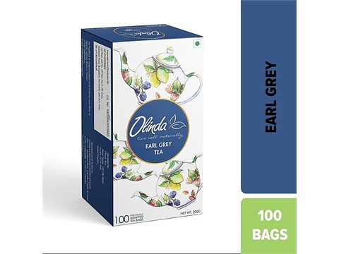 Olinda Earl Grey Tea - Bergamot & Mild Citrrusy Flavour, Live Well Naturally, 200  g