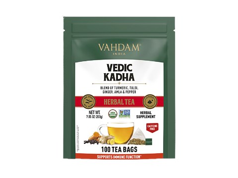 Vahdam Vedic Kadha Herbal Tea - Supports Immune Function, Rich In Vitamin C, 2 g