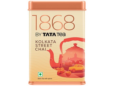 1868 by Tata Tea Kolkata Street Chai, Kolkata Black Tea,With Cardamom, Ginger & Nutmeg, 100 g