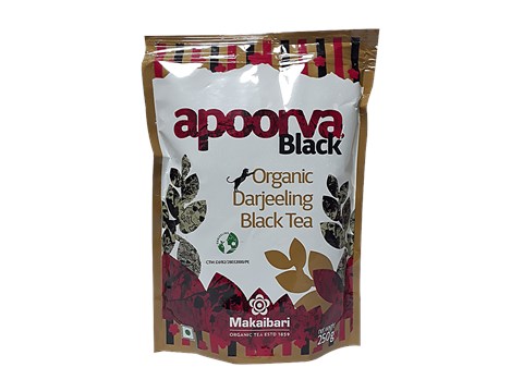 Makaibari Apoorva Black Organic Darjeeling Loose Leaf Black Tea, 250 g