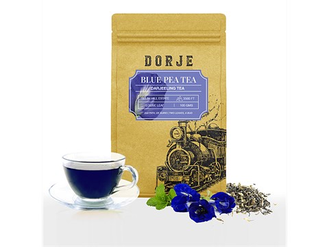 Dorje Blue Pea Tea - Wellness Herbal Teas, Refreshing, Aromatic, Minty, 100 g