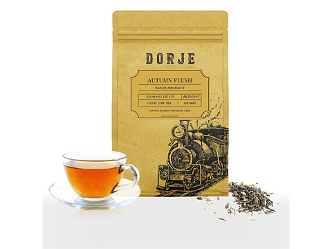 Dorje Autumn Flush Darjeeling Black Tea - With Intense Flavour, Buttery Texture, 100 g