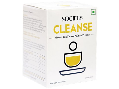 Society Cleanse Green Tea Detox Kahwa Premix, 50 g