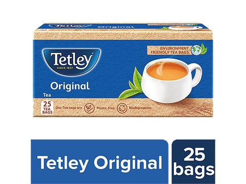 Tetley Original Real Taste Tea -  High Flavour, Finest Assam Blend, Staple-Free, Environment Friendly Bags, 50 g