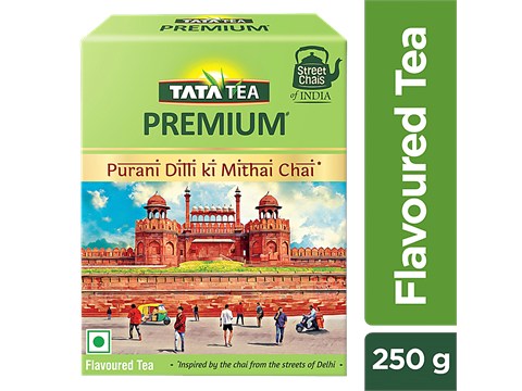 Tata Tea Premium Street Chai Of India - Purani Dilli Ki Mithai Chai, Tasting Notes Of Pista, Cardamom& Condensed Milk, 250 g