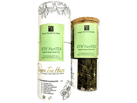 Kangra Tea House Puri Tea - Organic Kangra Green Tea, For Weight Loss, Healthy, Youthful Skin, 20 g