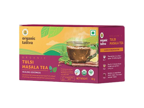 Organic Tattva Tulsi Masala Tea, 40 g
