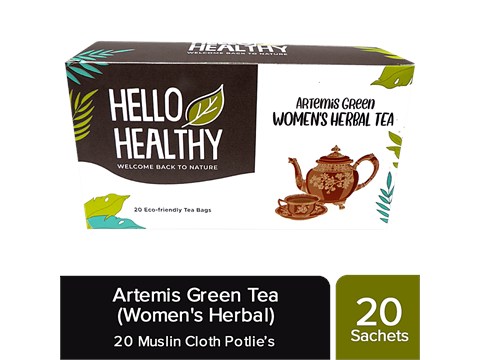 Hello Healthy Artemis Green Tea - Women's Herbal, 40 g