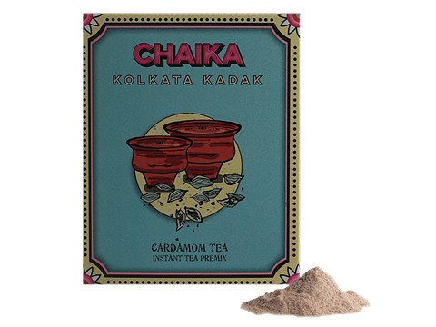 Chaika Kolkata Kadak Instant Tea Premix - Cardamom, 140 g