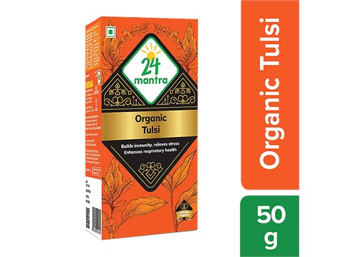 24 Mantra Organic Tulsi Tea, 50 g