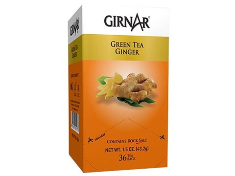 Girnar Green Tea Bag - Ginger, 36 pcs