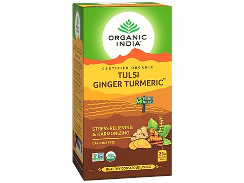 Organic India Tulsi Ginger Turmeric Tea, 47.5 g