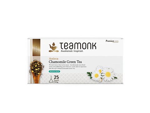 Teamonk Nilgiris Green Tea - Anicca Chamomile, Helps To Relax & Calm, 2 g