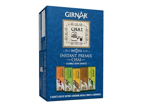 Girnar Instant Tea Bag - Premix Variety Pack, 15 pcs