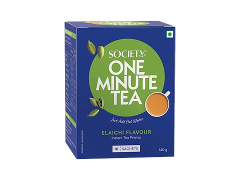Society One Minute Instant Tea Premix - Elaichi, 140 g