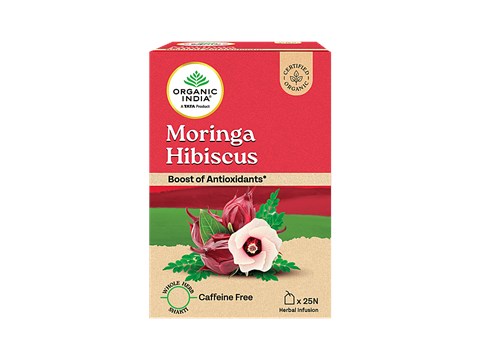 Organic India Moringa Hibiscus Tea, 2.5 g