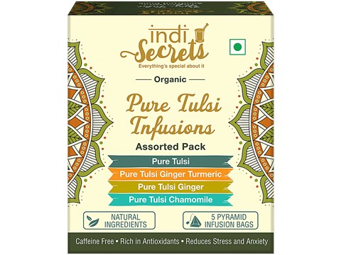 indiSecrets Assorted Tulsi Infusions With 4 Exotic Flavours, 8.5 g
