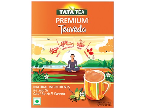 Tata Tea Premium Teaveda Assam Tea Leaves With Elaichi Tulsi Adrak Brahmi, 100 g