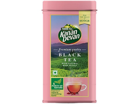 Tata Tea Kanan Devan Premium Quality Black Tea - With Natural Rose Petals, 125 g