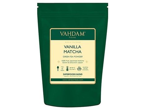 Vahdam Vanilla Matcha Green Tea Powder - Japan Origin, Unique Taste, 50 g