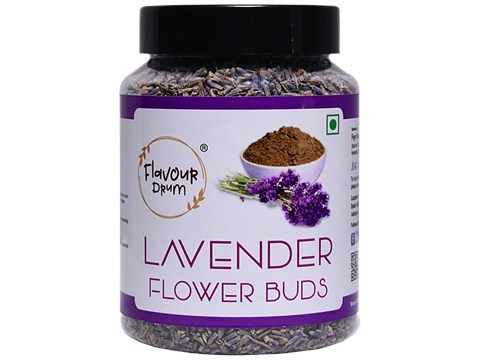 Flavour Drum Lavender Buds - Fragrant Ingredient, For Tea & Beverages, 50 g