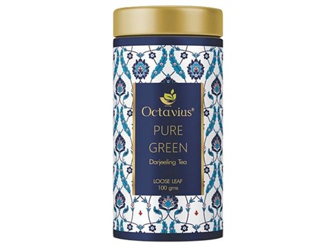 Octavius Green Tea - Pure Darjeeling, Whole Leaf, 100 g