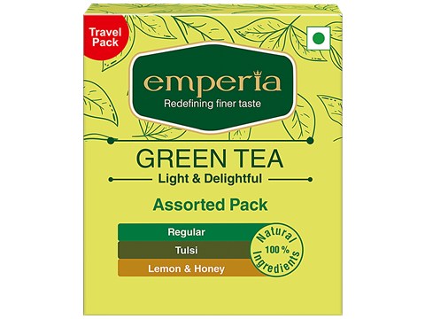emperia Tulsi, Lemon & Honey  Green Tea, Travel Pack, 6.7 g