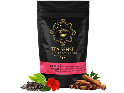 Tea Sense Hibiscus Green Tea, 100 g