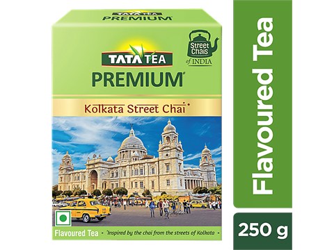 Tata Tea Premium Street Chai Of India - Kolkata Street Chai, Tasting Notes Of Nutmeg, Cardamom & Ginger, 250 g