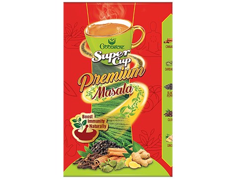 Goodricke Super Cup Premium Masala Tea Powder - Ayurvedic, Natural Immunity Booster, 250 g