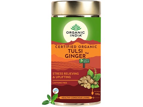 Organic India Tulsi Ginger Tea, 100 g