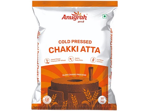 Anugrah Cold Pressed Chakki Atta, 10 kg