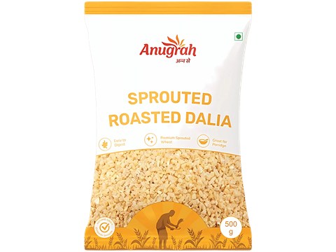 Anugrah Sprouted Roasted Wheat Dalia, 500 g
