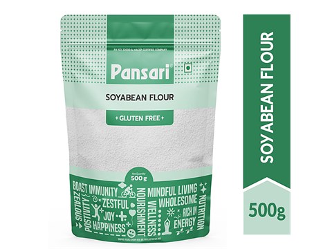 PANSARI Soyabean Flour - Gluten-free, 500 g